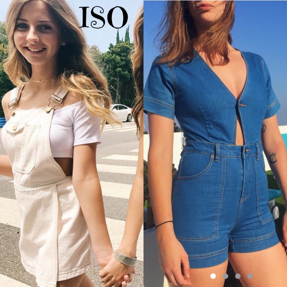 ISO lF skort overalls & denim romper